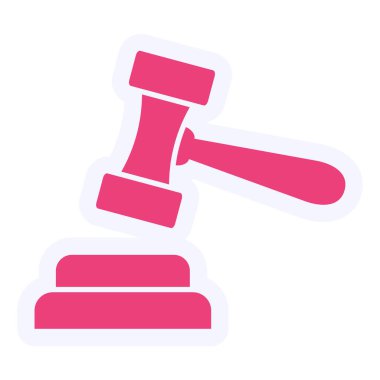 Açık arttırma. Web simgesi basit illüstrasyon