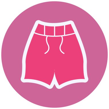 Şort. Web simgesi basit illüstrasyon