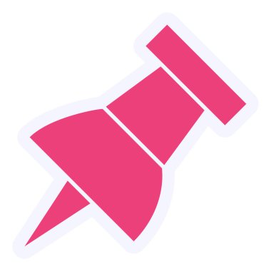 Pin 'i it. Basit illüstrasyon 