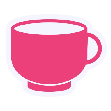 tea cup, web simple illustration