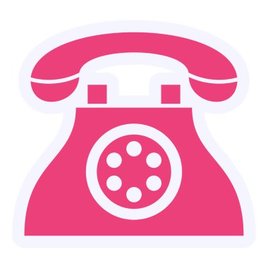 Telefon. Web simgesi vektör illüstrasyonu