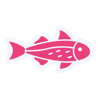 Salmon  web icon vector illustration