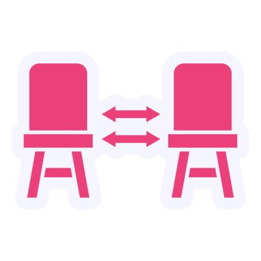 Chairs Vector Glyph Icon Design