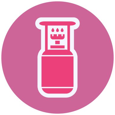 Camping Gas Vector Glyph Icon Design