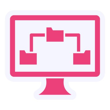 Kontrol et. Web simgesi basit illüstrasyon