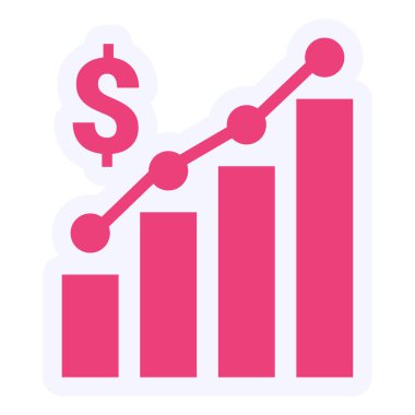 Grafik. Web simgesi basit illüstrasyon 
