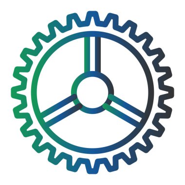 Ayarlar Vektör Kabartma Simgesi Tasarımı 