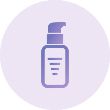 make up bottle, web icon simple illustration