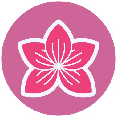 simple web illustration of Orchid flower