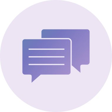 chat web icon simple illustration 