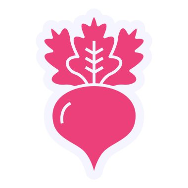 Radish Vector lyph Icon Design