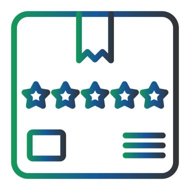 Ürün Beğeni simgesi, vektör illüstrasyonu