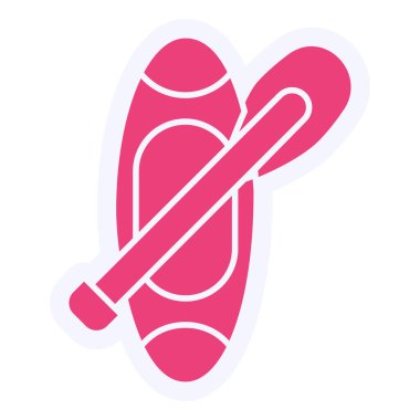 Paddle web icon vector illustration