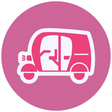 - Araba. Web simgesi basit illüstrasyon