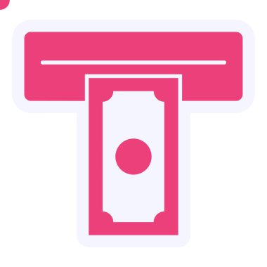 atm. web icon simple illustration. Cash withdrawal