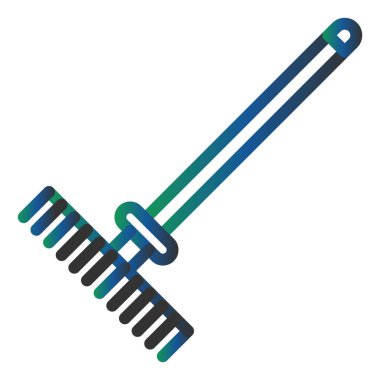 Rake web icon vector illustration