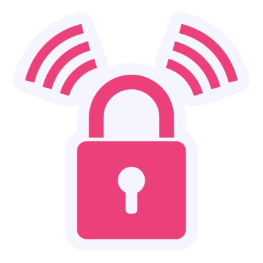 Asma kilit Vektör Kabartma Simgesi Tasarımı