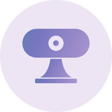 Webcam modern simgesinin vektör illüstrasyonu