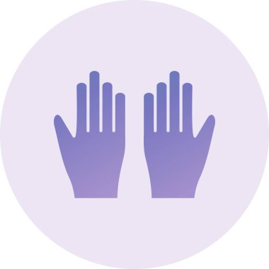 Eldiven. Web simgesi basit illüstrasyon