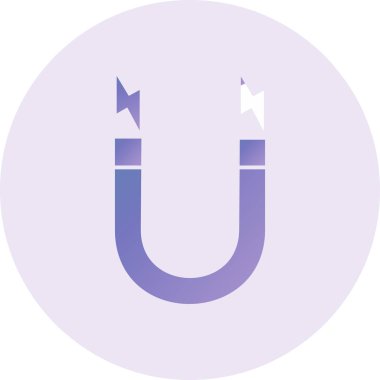 Magnet icon, vector illustration 