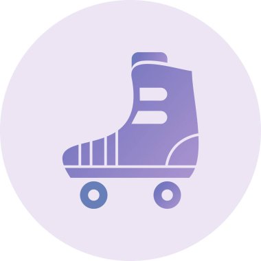 Paten kayın. Web simgesi basit illüstrasyon