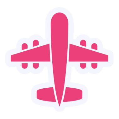 Uçak. Web simgesi basit illüstrasyon