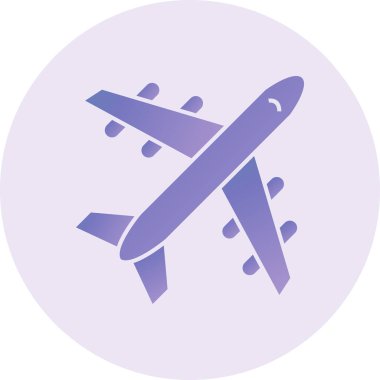 airplane icon, web simple illustration