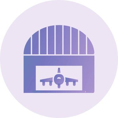 vector illustration of Hangar 