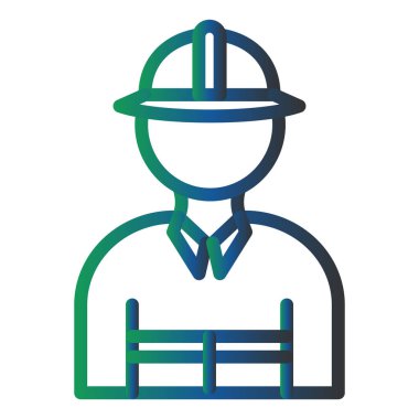 Fire Fighter Vector Glyph Icon Design 