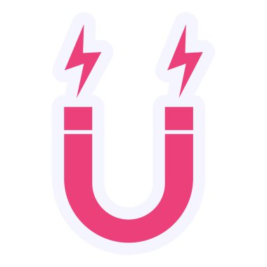 Magnet icon, vector illustration 