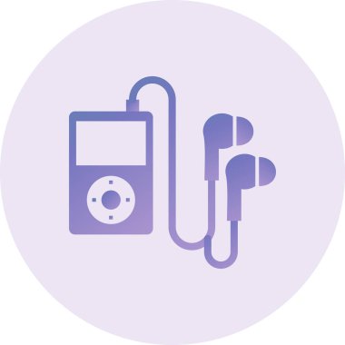 simple music player. vector illustration 