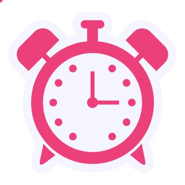 Saat. Web simgesi basit illüstrasyon