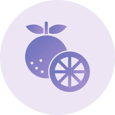 orange icon, simple illustration. flat design style