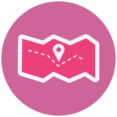 konum. Web simgesi basit illüstrasyon