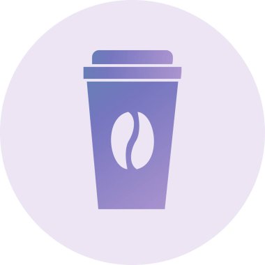 kahve fincanı simgesi, vektör illüstrasyonu