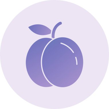 Peach Vector lyph Icon Design