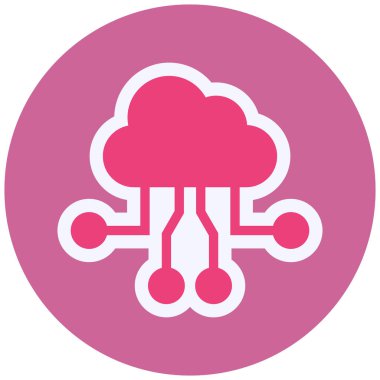 Bulut ağı. Basit resimleme