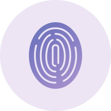 Finger Print. web icon simple design