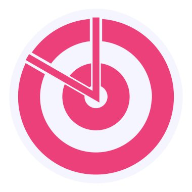 hedef simge vektör illüstrasyonu