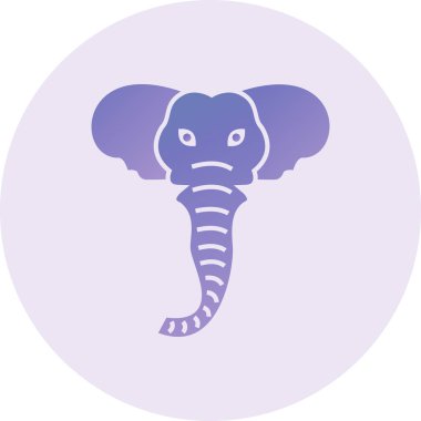 Elephant web icon vector illustration