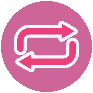 Tekrar et. Web simgesi basit tasarım