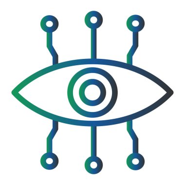 Bionic Eye. web icon simple design