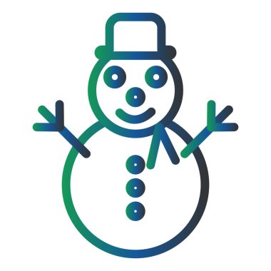 Kardan adam. Web simgesi basit illüstrasyon