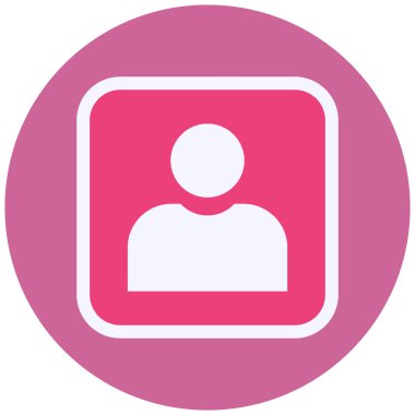 kullanıcı. Web simgesi basit illüstrasyon