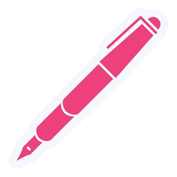 Pen Vector Glyph Icon Design — Stock Vector