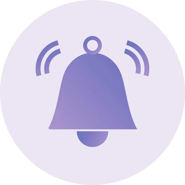 Bell Simple Web Illustration Icon — Stockvektor