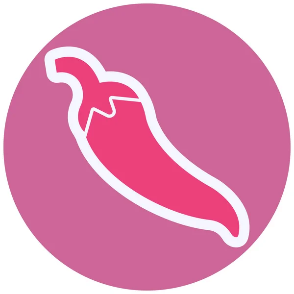 Chili Pepper Icon Web Mobile — Vector de stock