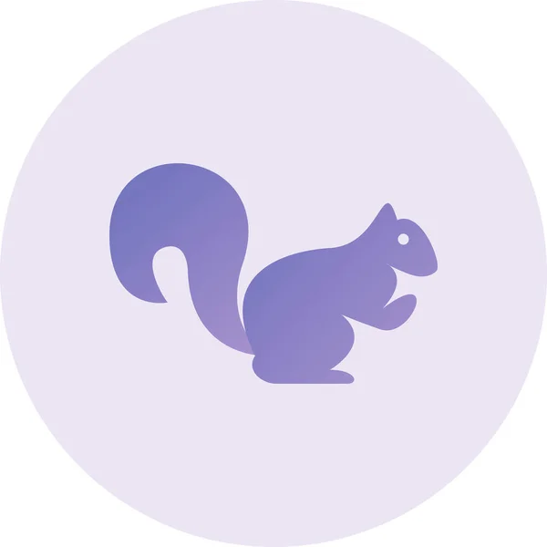 Squirrel Web Icon Vector Illustration — Vetor de Stock