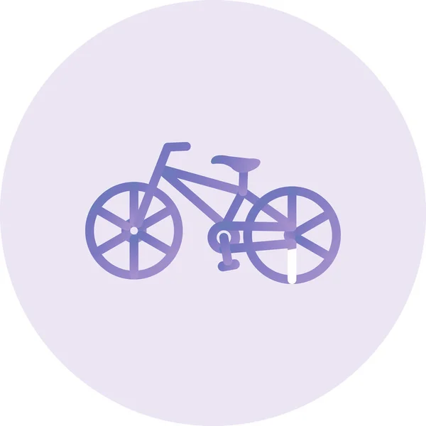 Bicycle Icon Simple Web Illustration — Stock Vector