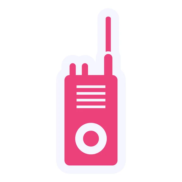 Walkie Talkie Ikone Vektor Illustration — Stockvektor